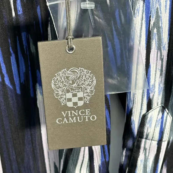 Vince‎ Camuto Striped Sheer Blouse Medium - Picture 6 of 6